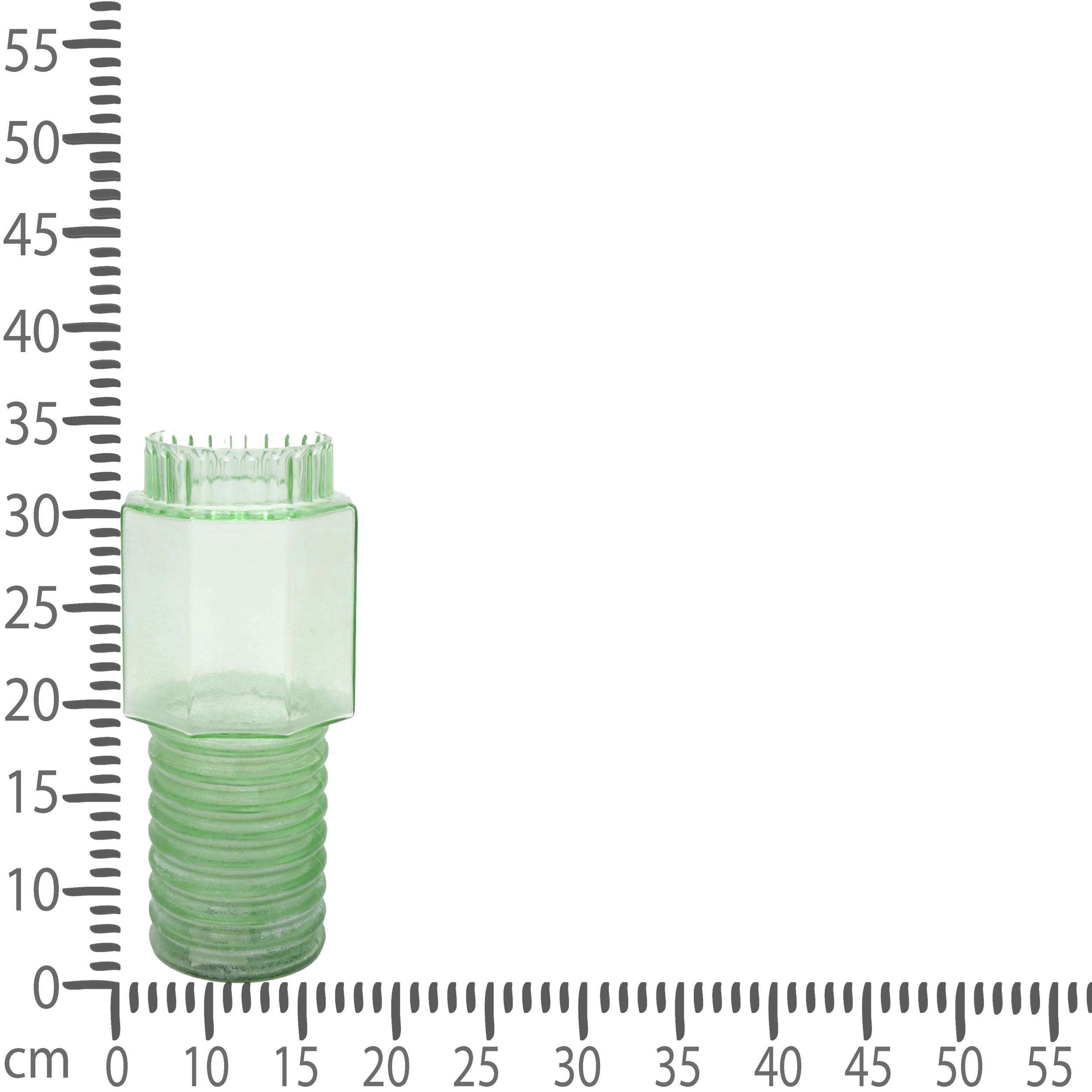 Vaso Multiforme H.34 Cm - Pezzi 1 - 18X34,5X18cm - Colore: Verde - Bianchi Dino - Vasi E Cont. Vetro, Alzate