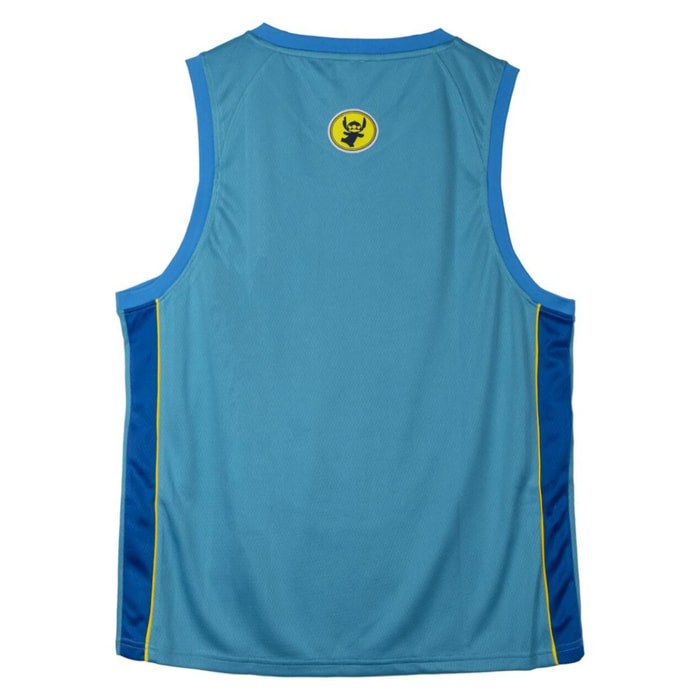 Camiseta Corta Basketball Stitch - Color Azul