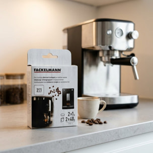 Pack entretien détartrant et nettoyage pour machine à expresso Fackelmann Petit Déjeuner
