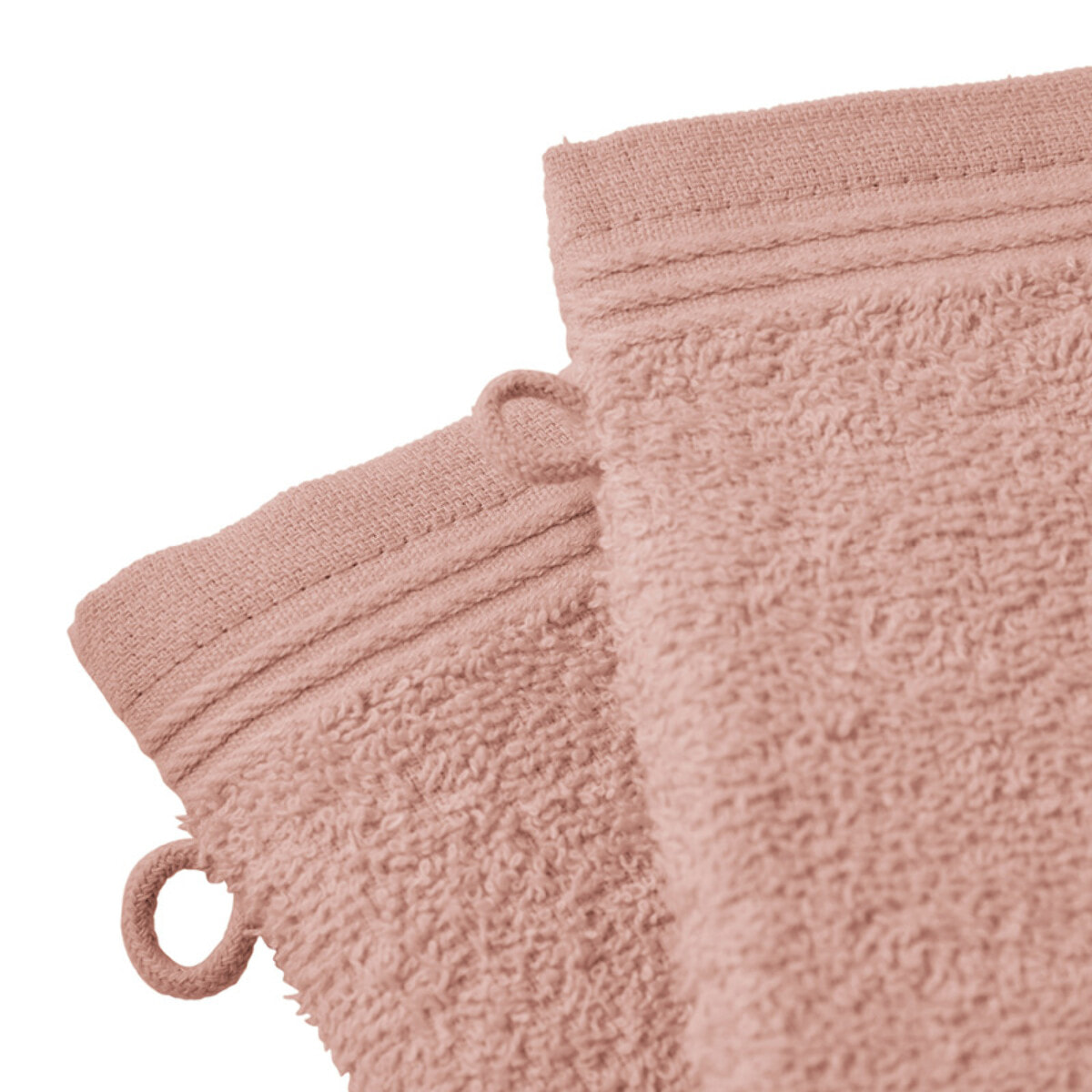 Lot de 2 gants de toilette "Spa" 15 x 21 cm / 400 gr/m² - Couleur: "Spa" Blush