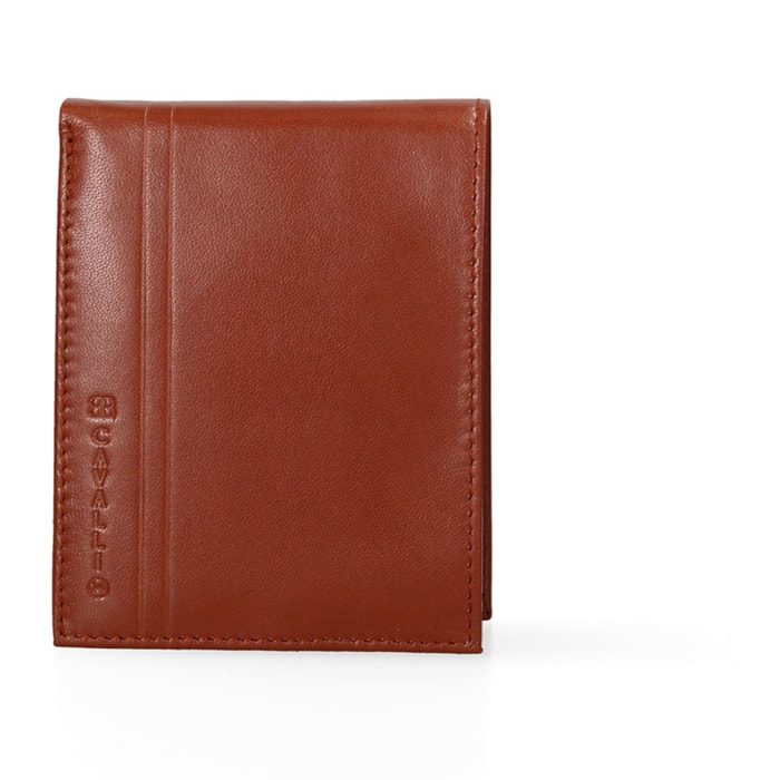 Portafoglio uomo in vera pelle - Modello False - Casual - 12.5 x 10.0 x 2.0 cm