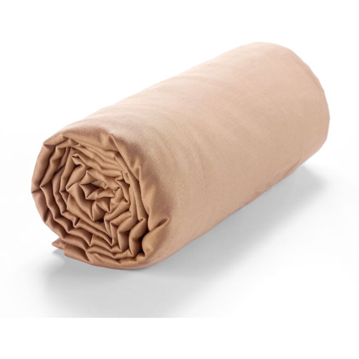 Drap Housse- Bonnet:30cm 100% Satin De Coton 110fils Rose