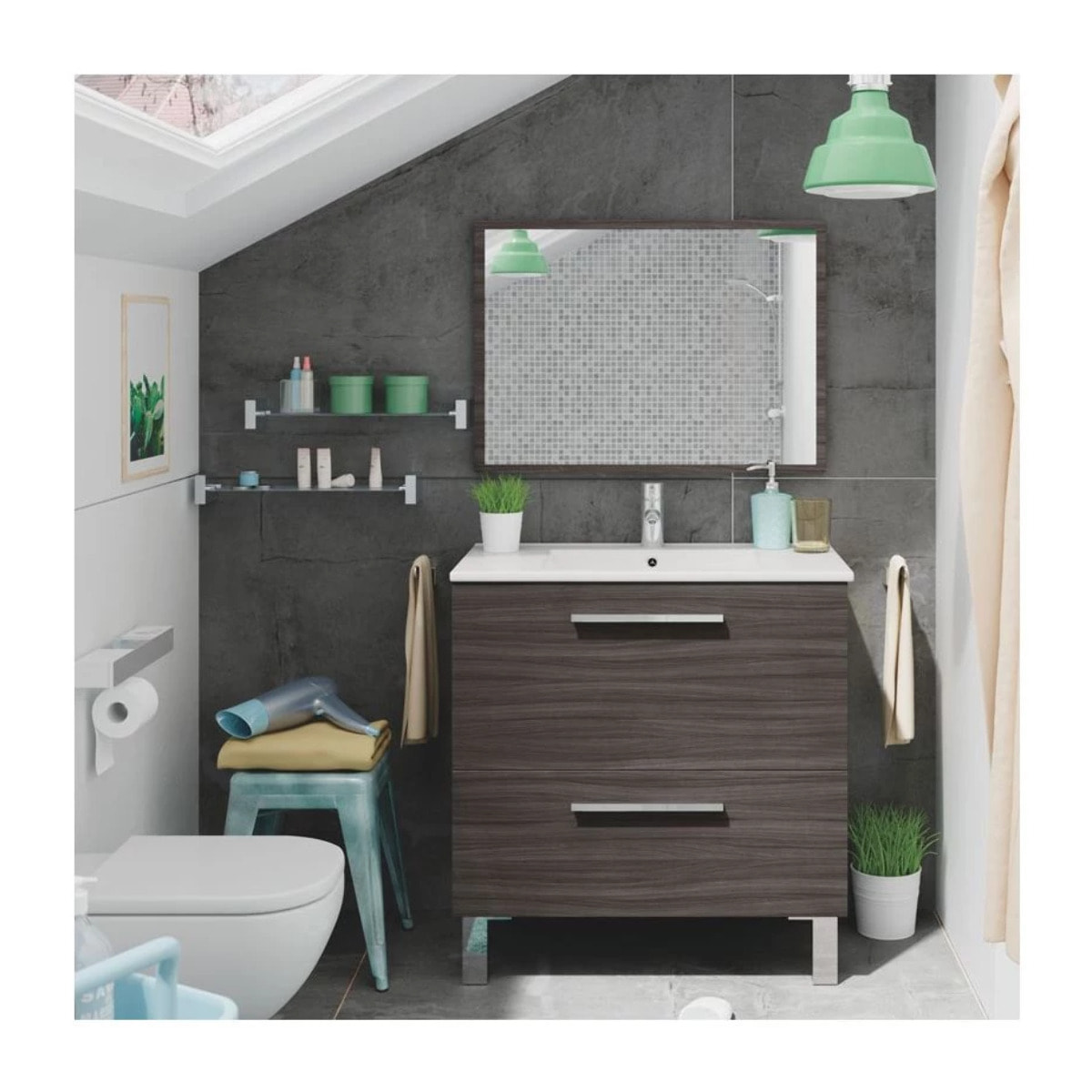 Mueble de baño Urban Ceniza