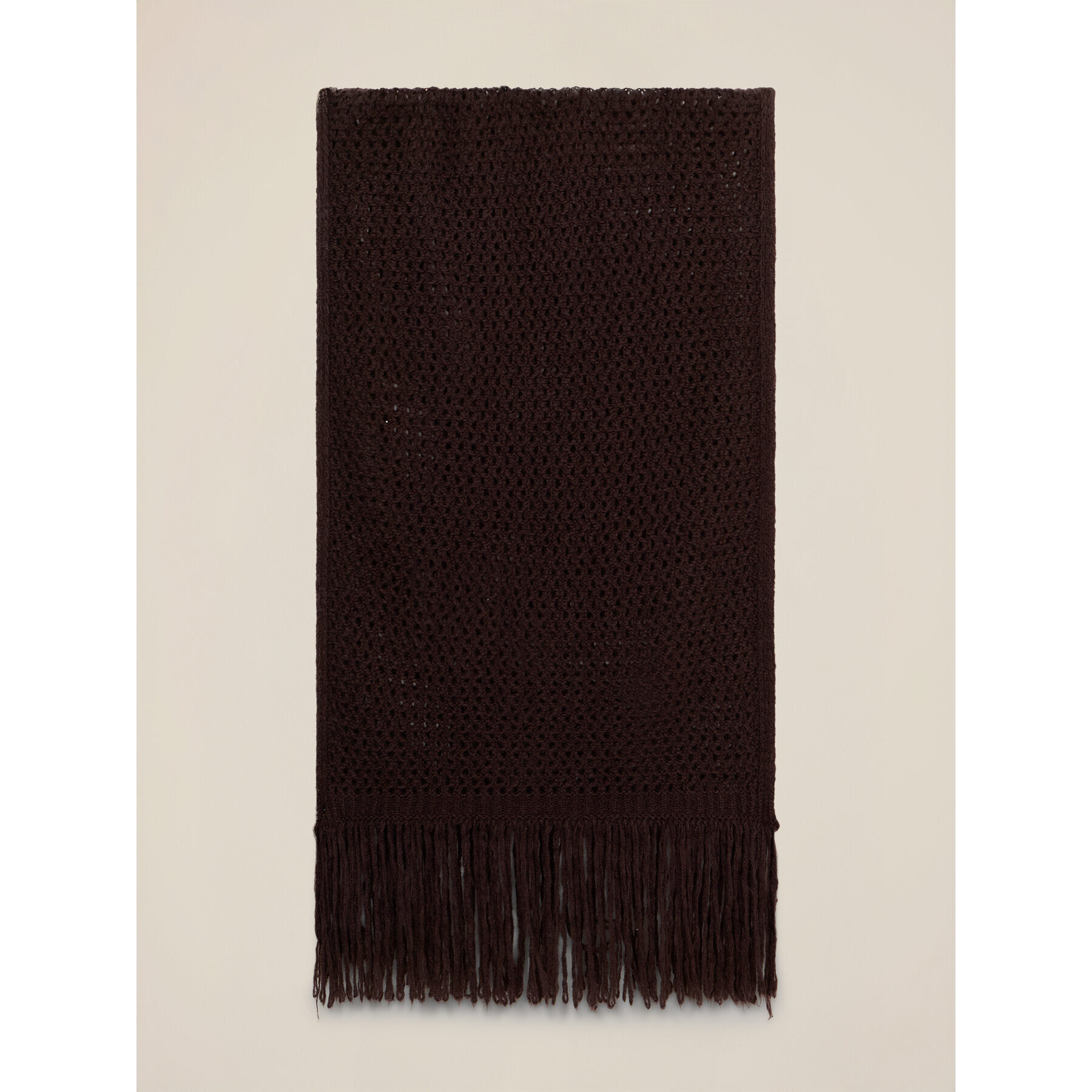 Oltre - Bufanda de punto mezcla de lana - Marrón