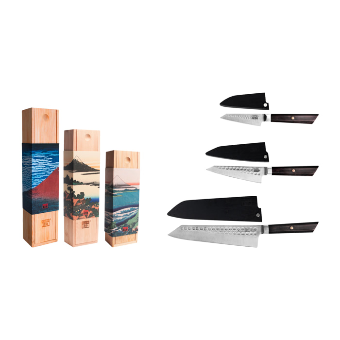 Set essenziali di coltelli (3 coltelli) - Collezione Bunka