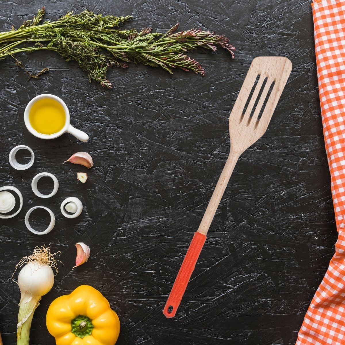 Spatule de cuisine ajourée 34 cm Fackelmann Wood Edition