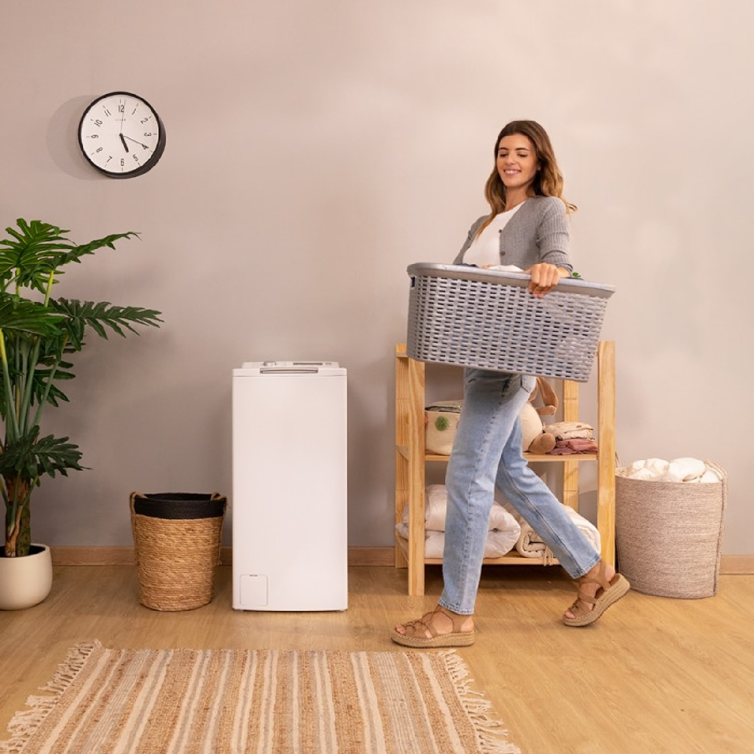 Cecotec Lavadora de carga superior Bolero DressCode Top Max 80 Inverter A