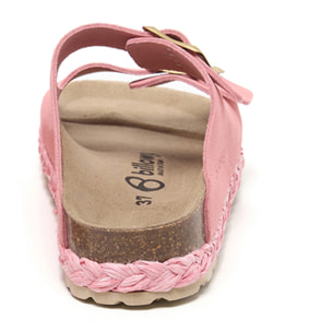 SANDALO CON ZEPPA BILLOWY ROSA