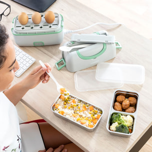 Porta Pranzo Elettrico a Vapore 3 in 1 con Ricette Beneam InnovaGoods