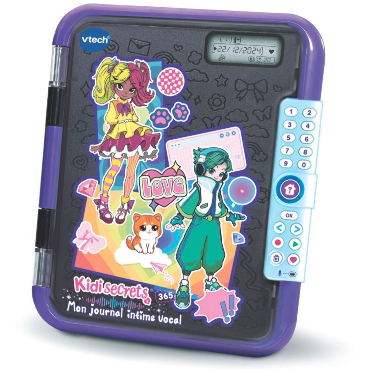 Jeu éducatif VTECH KidiSecrets365-Mon journal intime noir