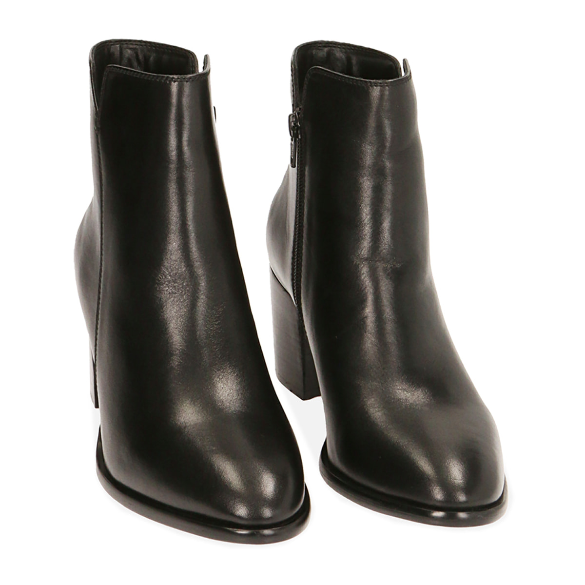 Ankle boots in pelle, tacco 6,5 cm