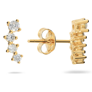 Orecchini a Lobo in Argento 925 con Cubic Zirconia Graduate