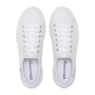 Superga - Scarpe da donna Donna Bianco - 3790 PLATFORM VEGAN TUMBLED MATERIAL LEGGERA
