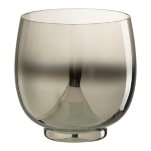 J-Line photophore Rond - verre - gris/argent - medium