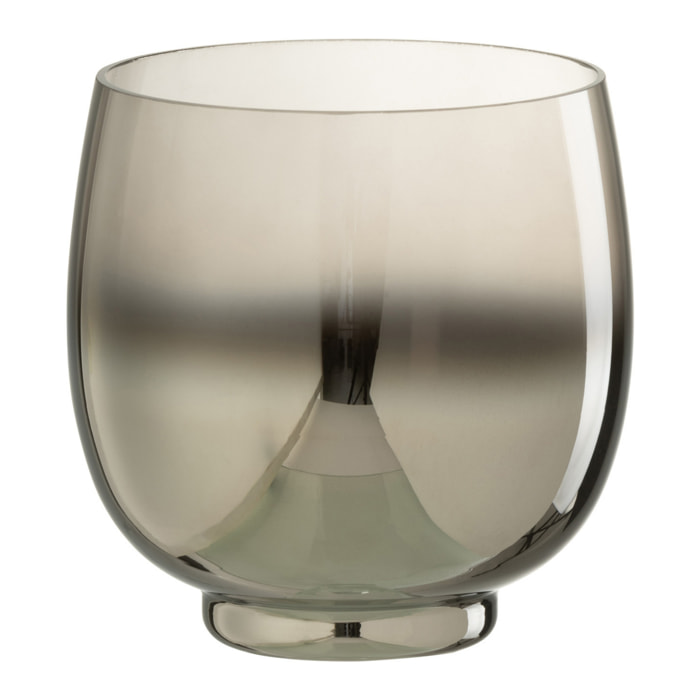 J-Line photophore Rond - verre - gris/argent - medium