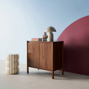 Buffet décor bois 2 portes 80cm HARMONY