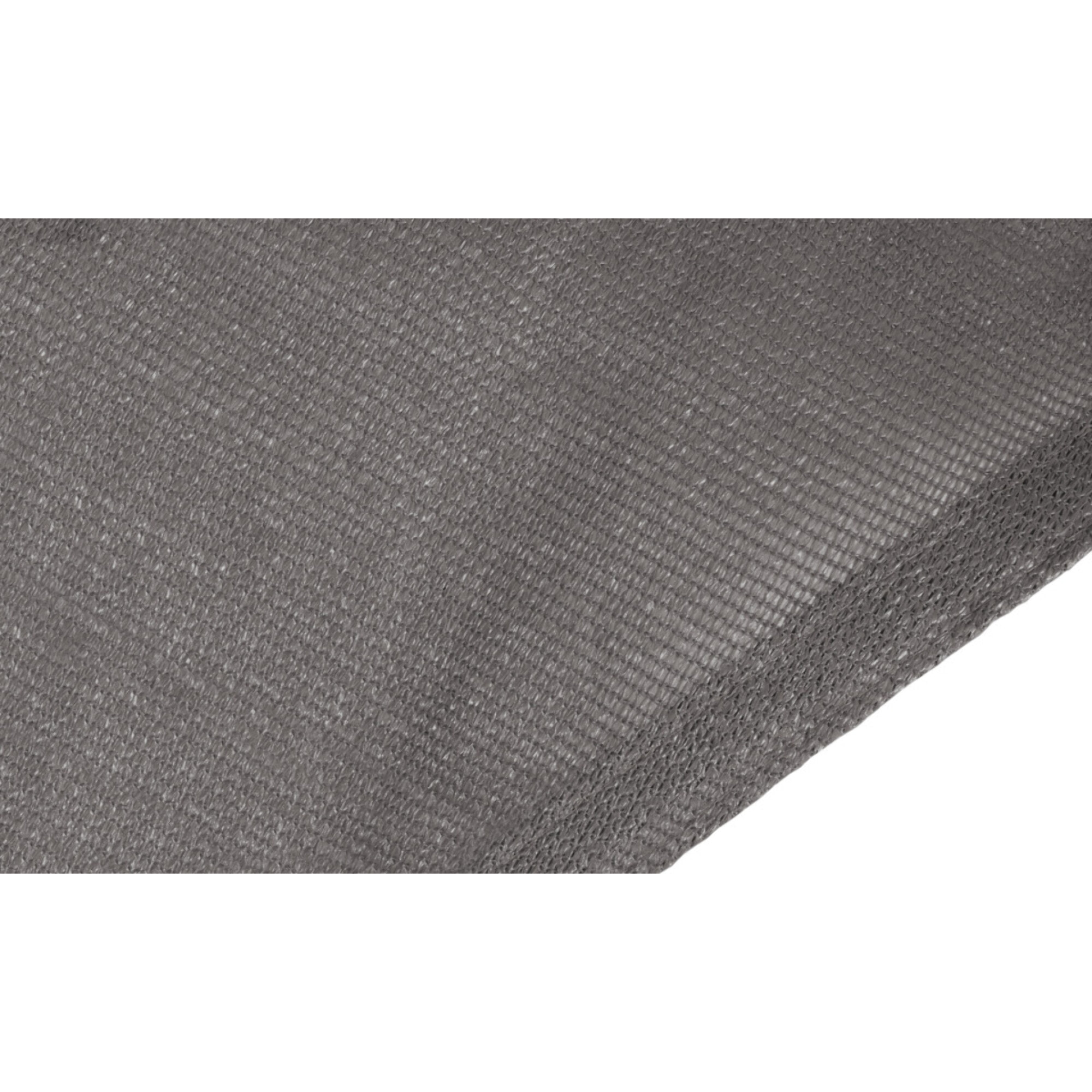 Voile d'ombrage rectangulaire gris 4x6m