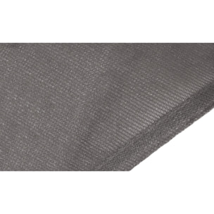 Voile d'ombrage rectangulaire gris 4x6m