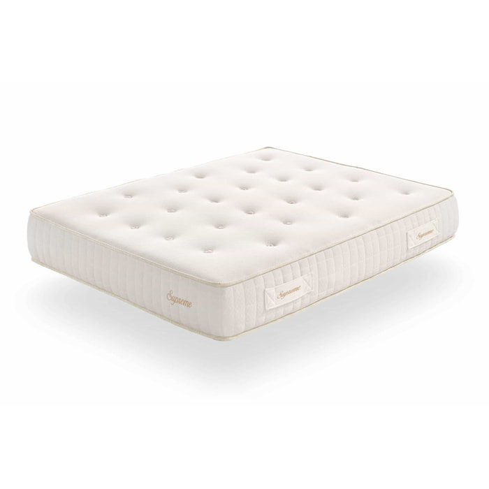 Matelas Supreme Ressorts Ensachés, 25 cm, 2 places - Moonia