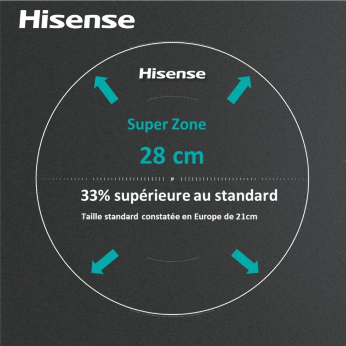 Plaque induction HISENSE HI63218SR InfiniteMattGlass