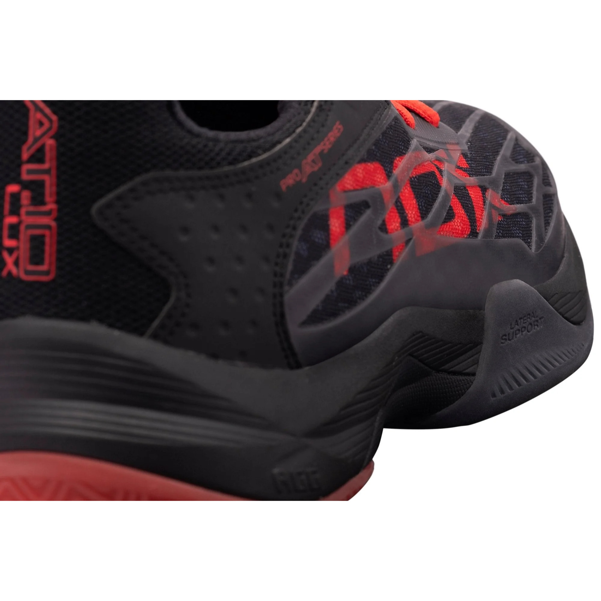 Zapatillas de pádel AT10 LUX Negro/Rojo