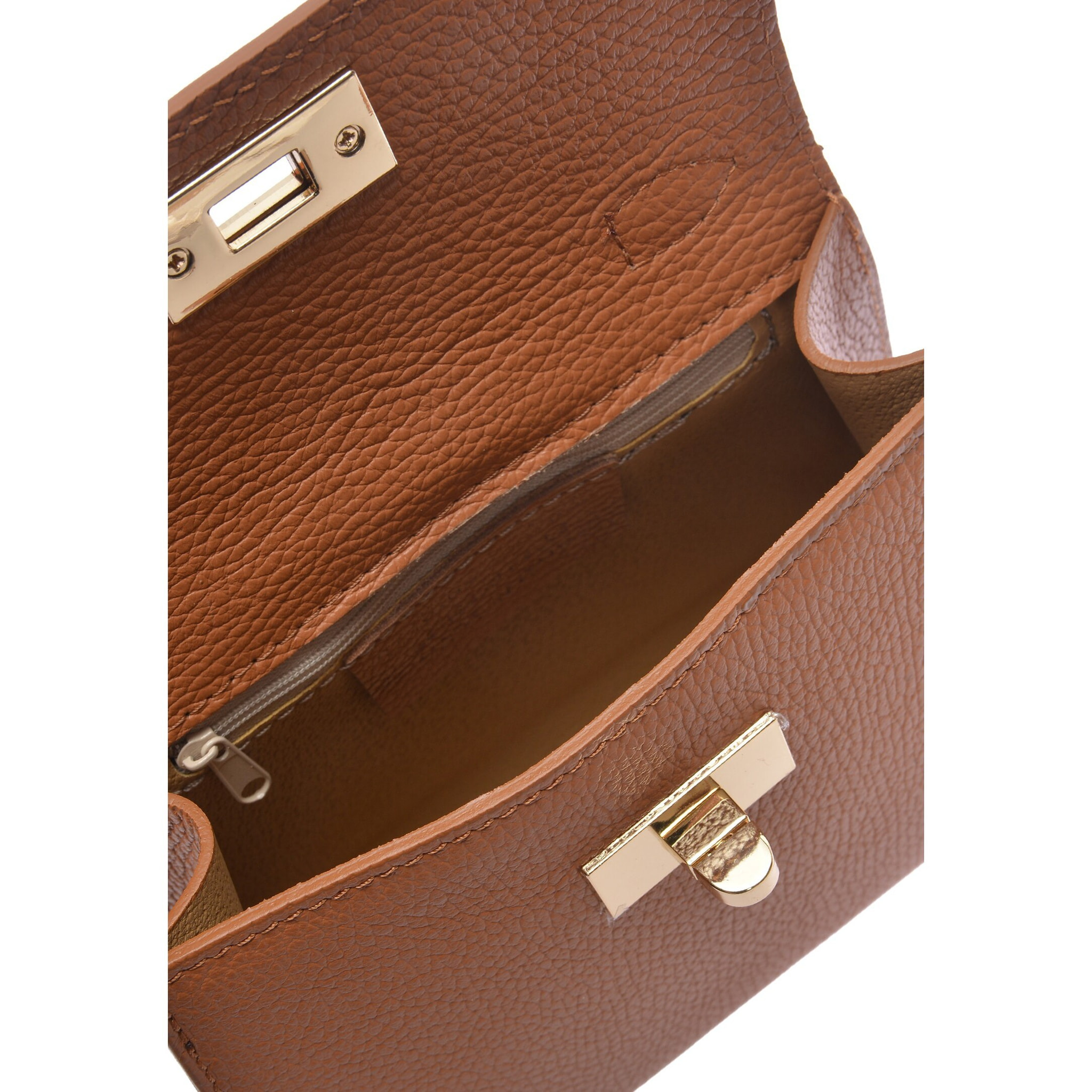 Borsa a mano Anna Luchini Cammello