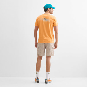 Camiseta regular MUNICH lifestyle de algodón orgánico naranja