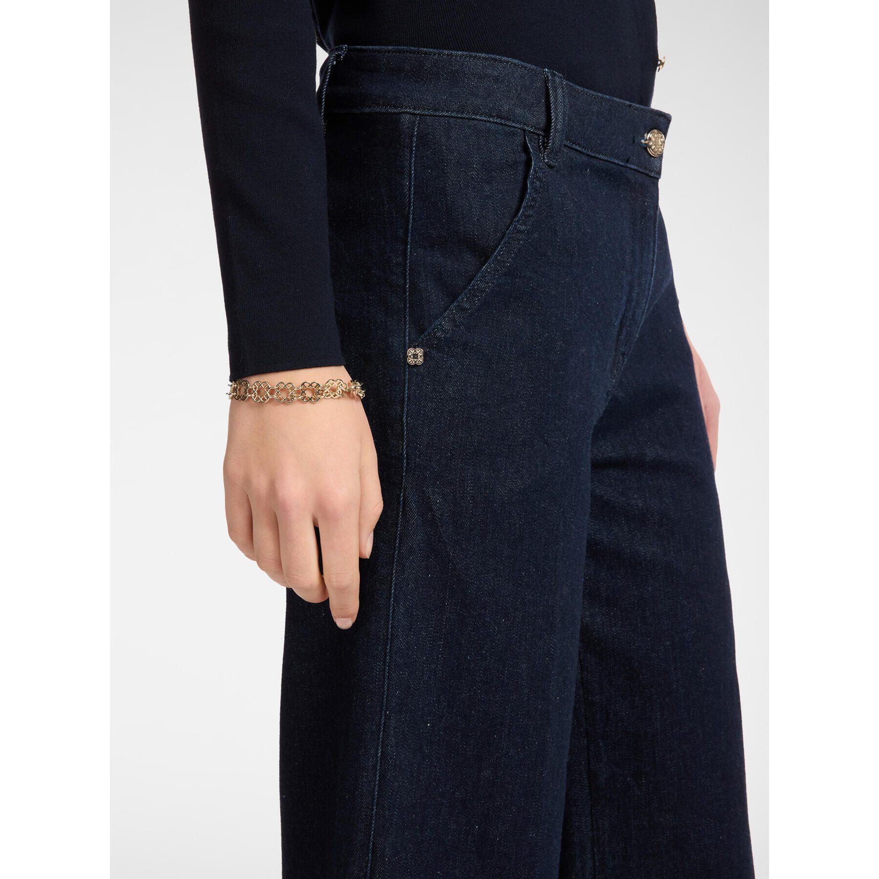 Elena Mirò - Jeans tailoring cropped - Blu