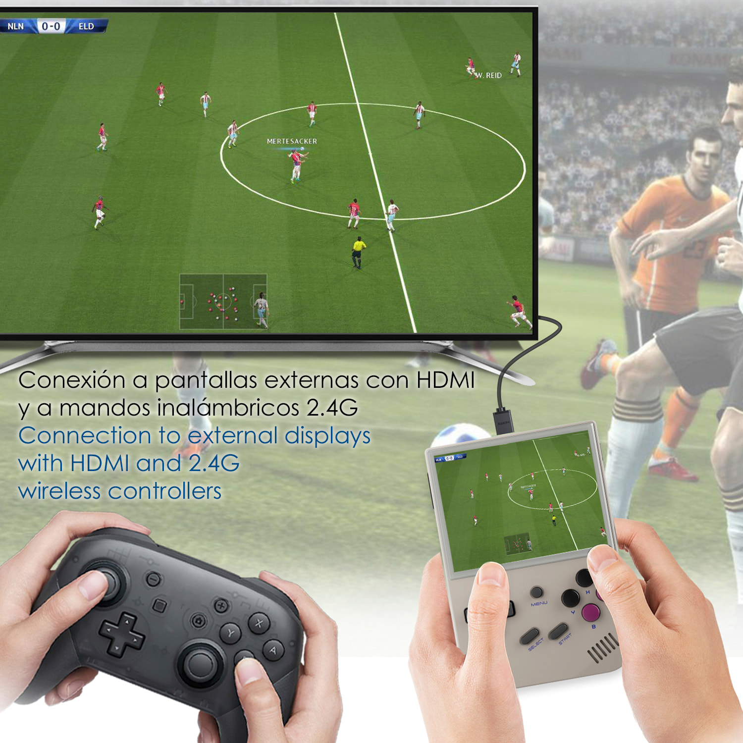 Console emulatore multipiattaforma RG35XX. Schermo IPS da 3,5"; Quad Core 384 MHz, 16 GB. Sistema operativo Linux. +5.000 giochi.