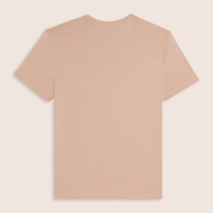 T-shirt con logo centrale e dettaglio camouflage