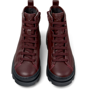 Botines - CAMPER Brutus - Burdeos - Cuero liso