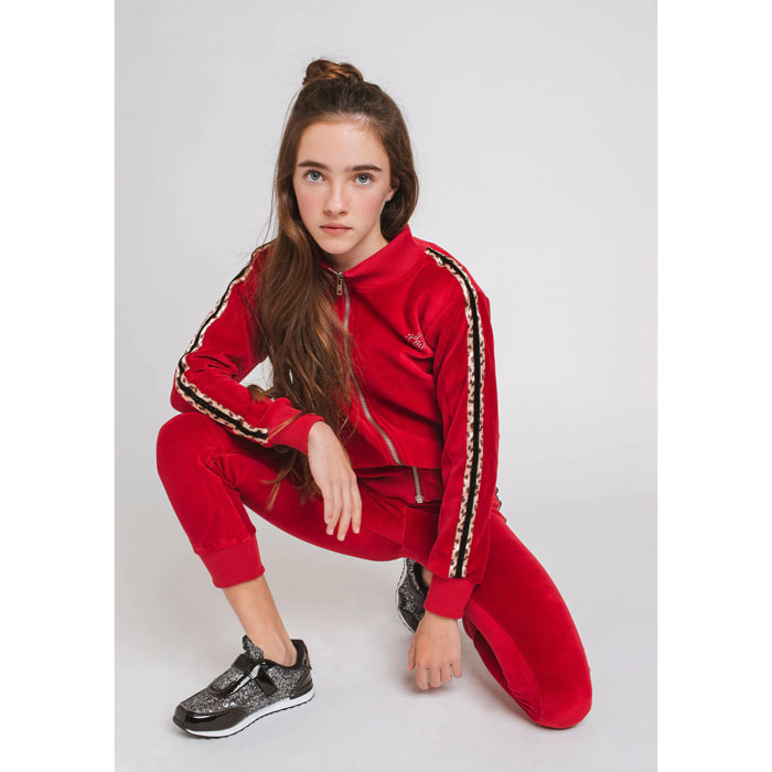 Jogging rojo de niña