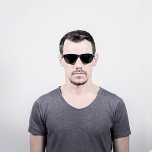 Occhiali da sole OCEAN Beach Wayfarer neri