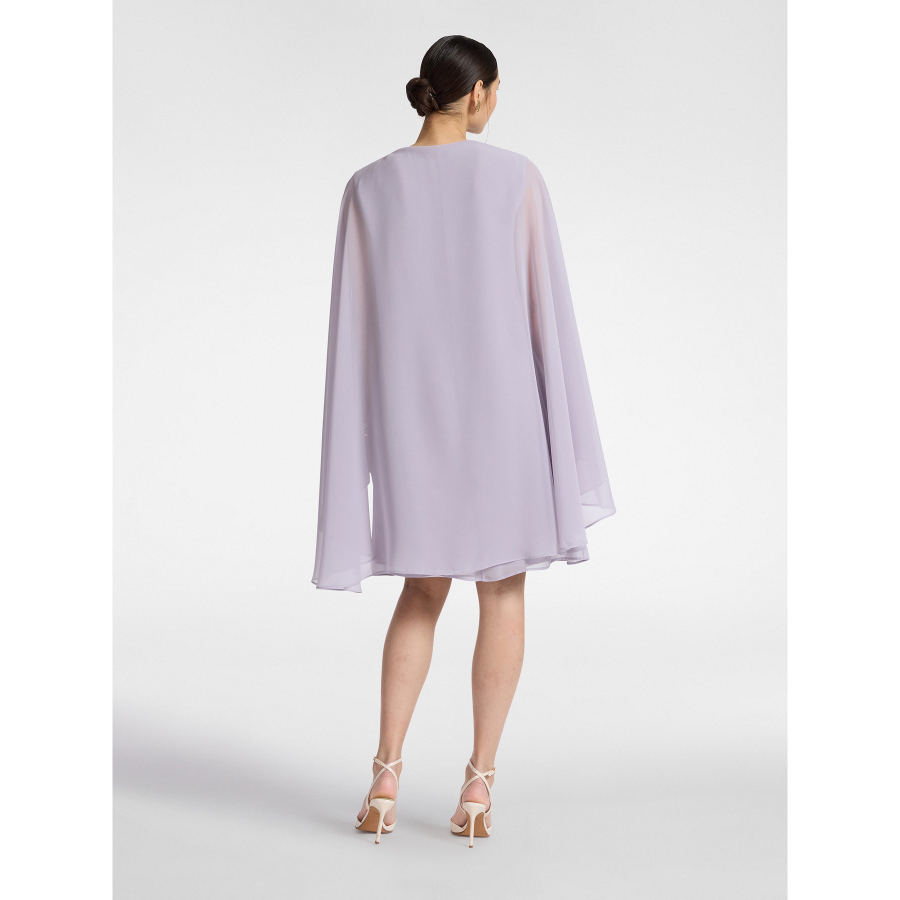 Elena Mirò - Abito layered in georgette - Viola