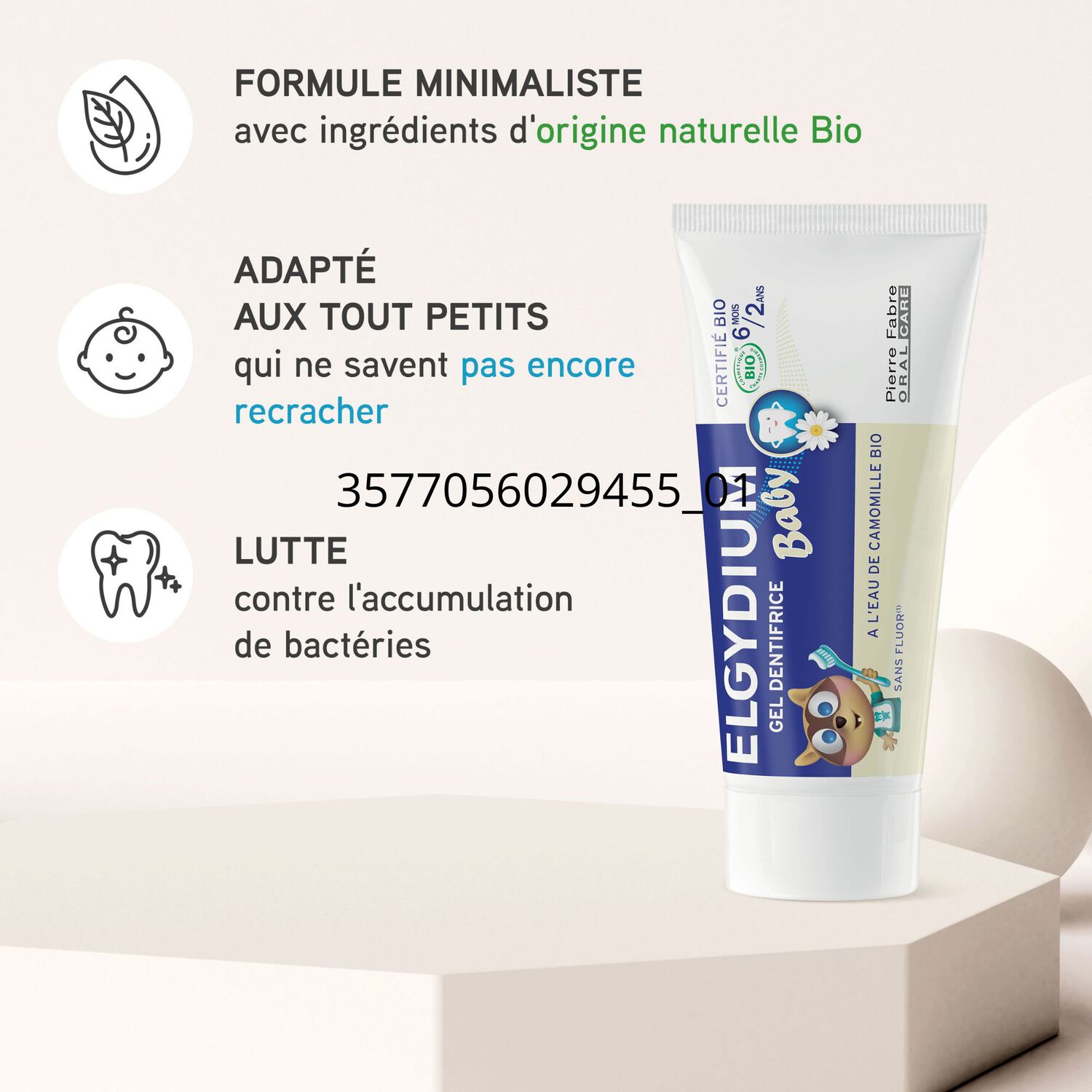Elgydium Baby - Dentifrice Bébé 6 Mois/2 Ans 30 ml