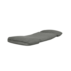 Chauffeuse matelas gris convertible velours côtelé grosse côte 1 place Cosy