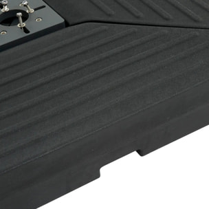 Pied de parasol Solivio à remplir à roulettes gris graphite