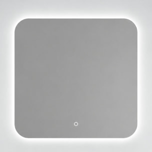 MOBILE DA BAGNO ARGO 80CM ROVERE PURO - 3 PEZZI
