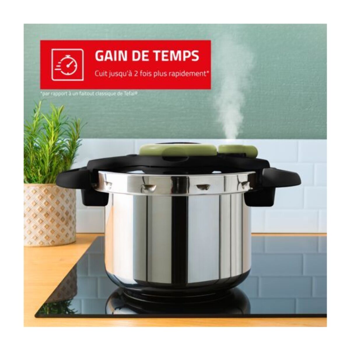 Autocuiseur TEFAL ClipsoMinut Easy 4 saisons 9L