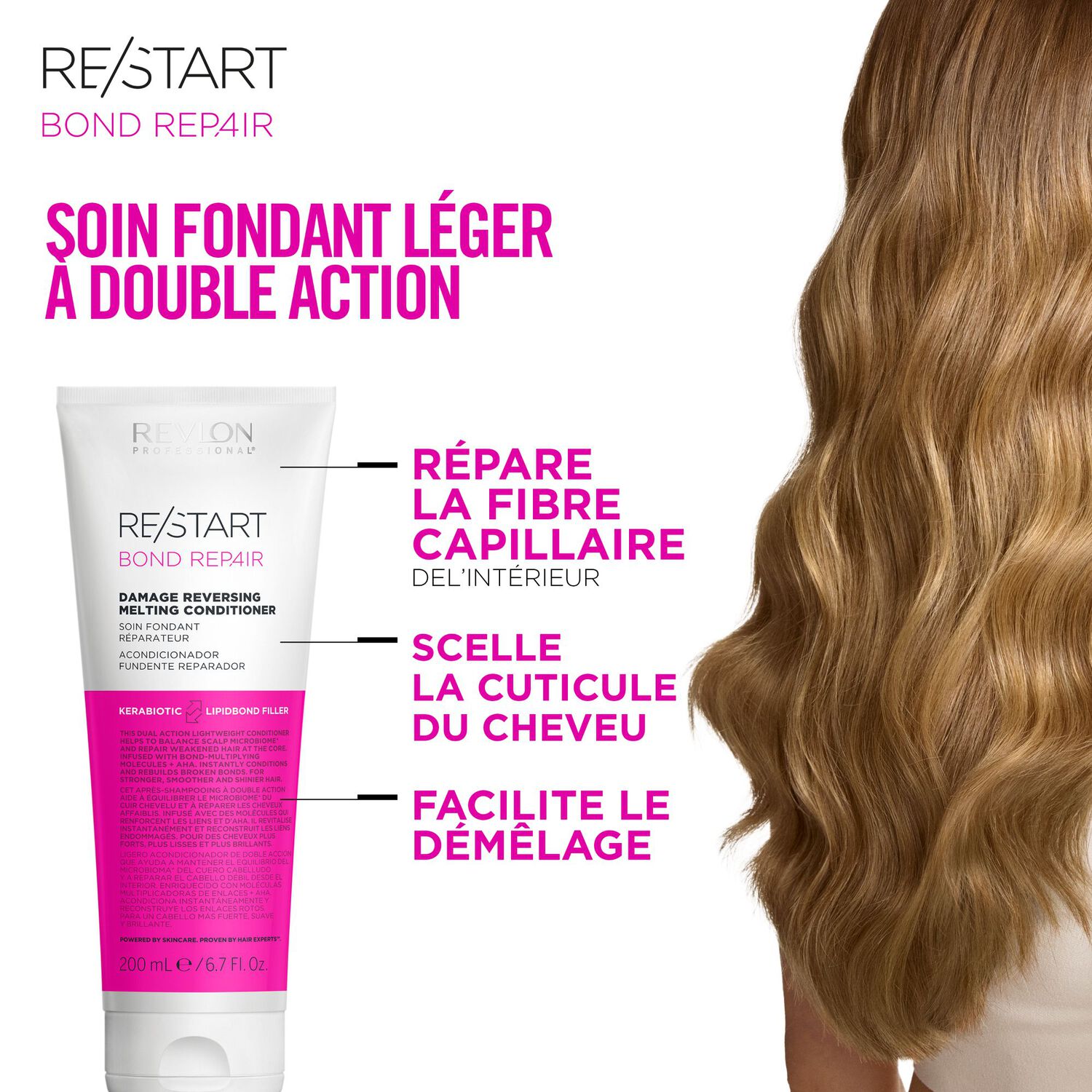 RE/START Bond Repair - Après-shampoing fondant réparateur pour cheveux abîmés 200 ml