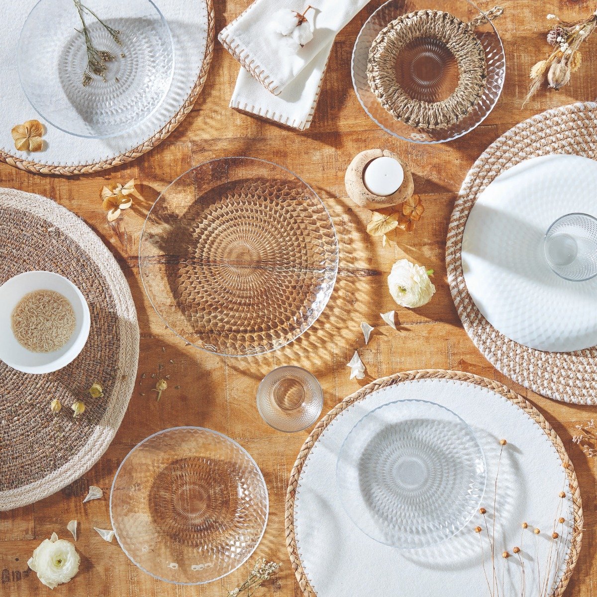 Service de table 18 pièces - Pampille Blanc - Luminarc