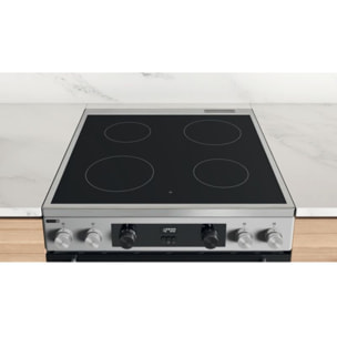 Cuisinière vitrocéramique WHIRLPOOL WS68V8CCX/FR Steam+