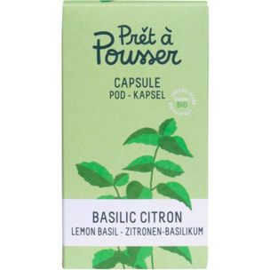 Recharge jardin d'intérieur PRET A POUSSER BASILIC CITRON