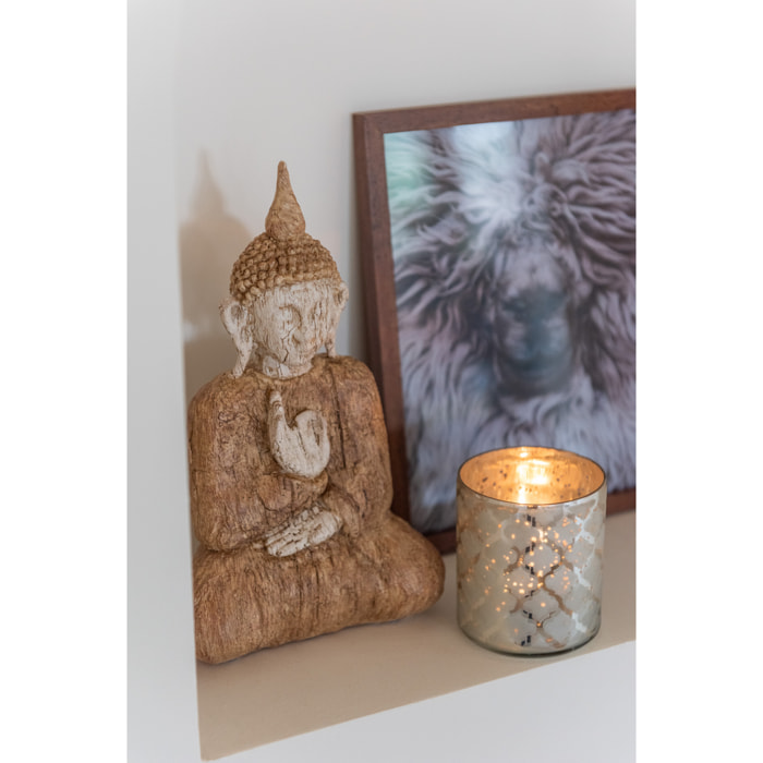 J-Line figurine Bouddha Assis - polyrésine - naturel/beige - small