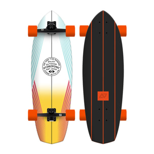 Surfskate Hydroponic DIAMOND Lines White