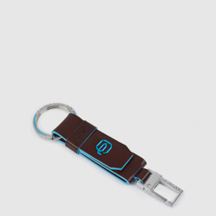 Piquadro Porte-clés avec plaquette en cuir