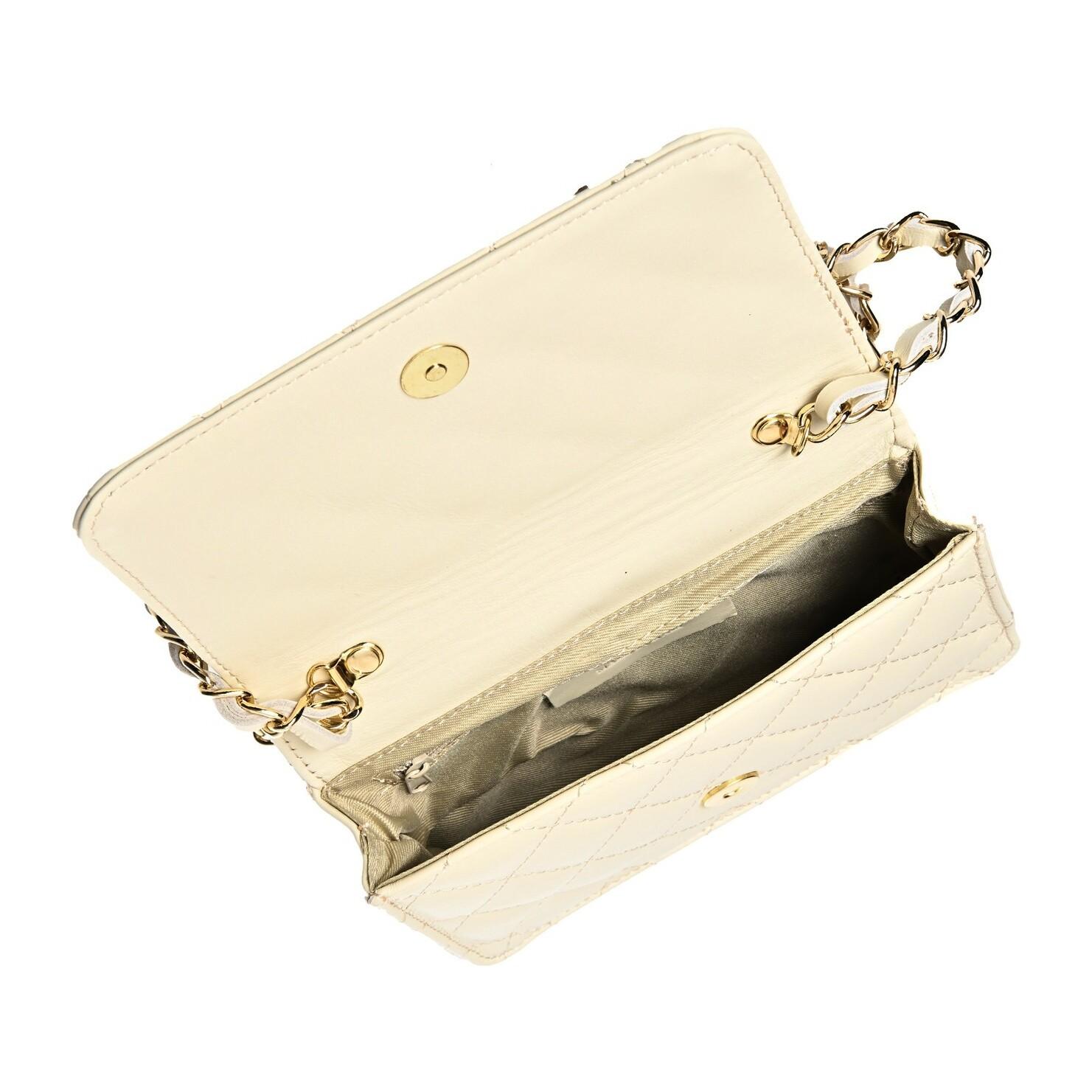 Borsa a spalla Carla Ferreri Beige