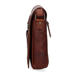 Borsa a tracolla  da uomo In Vera pelle Made in Italy 20x25x6 cm