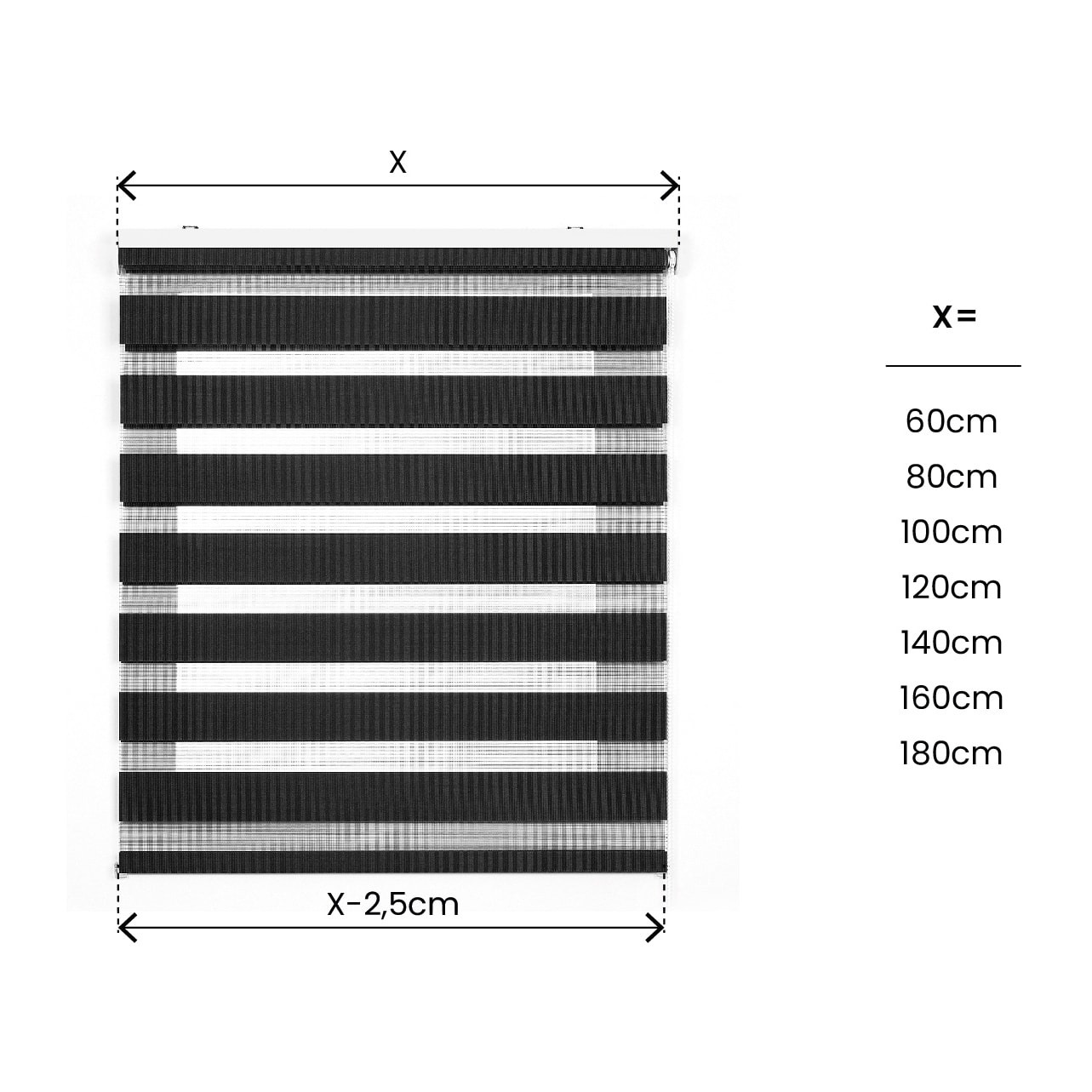 Store Jour/Nuit DUOLUX Graphite