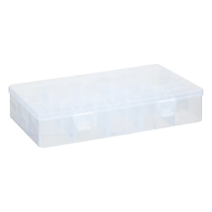 Boîte en plastique compartimentée grand format